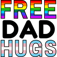 FREE DAD HUGS Logo